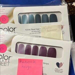 Color Street Nail Strips - Aquatic Behavior & Rubellite Reign
